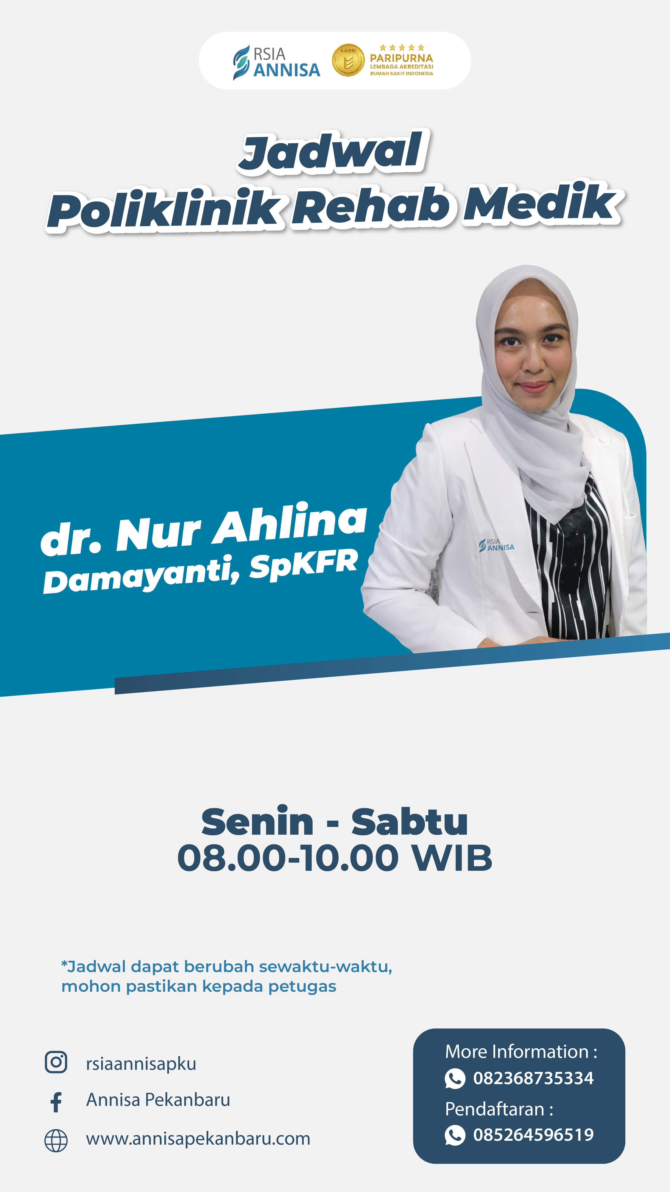 dr. Nur Ahlina Damayanti, Sp.KFR	